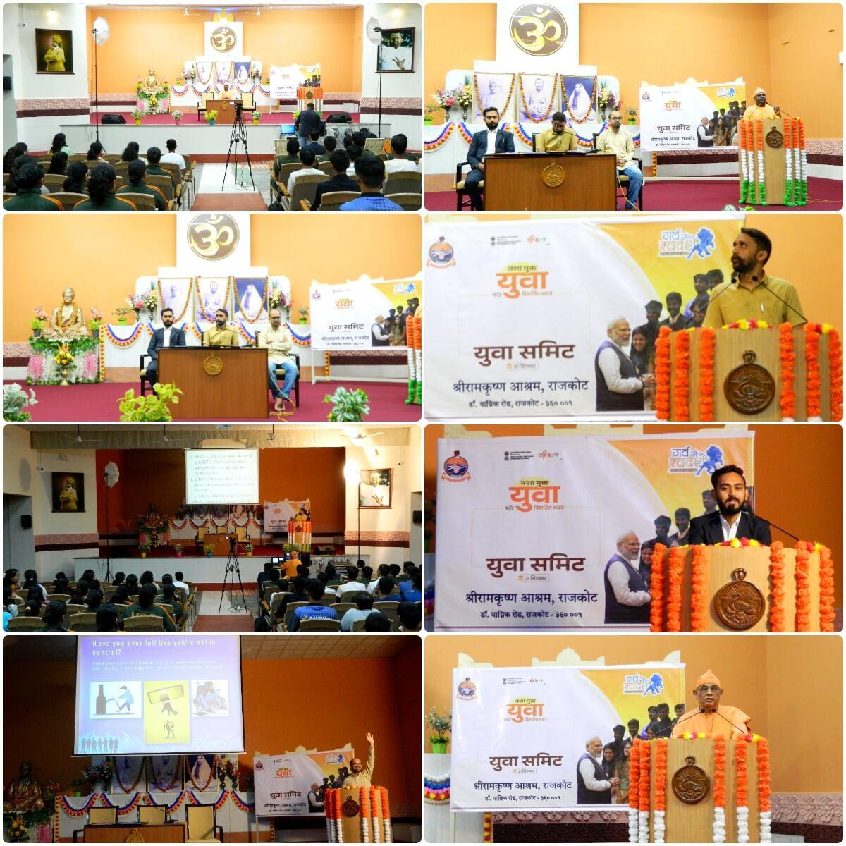 Nasha Mukta Yuva for Vikasit Bharat : Yuva Summit : Ramakrishna Math, Rajkot 21st September 2025